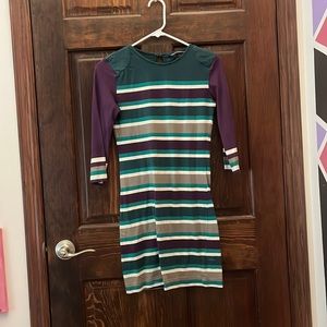 French Connection fitted dress with 3/4 sleeves